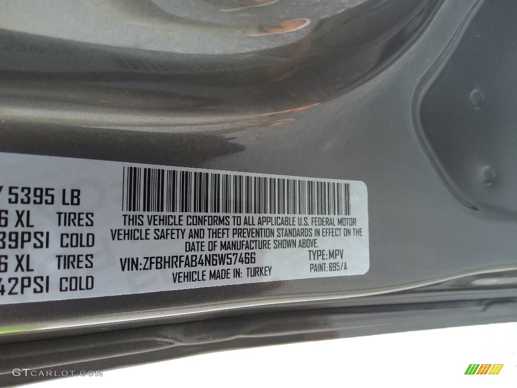 2022 ProMaster City Color Code 695 for Quartz Gray Metallic Photo #144720505