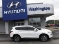 2020 Quartz White Hyundai Santa Fe SEL AWD  photo #2