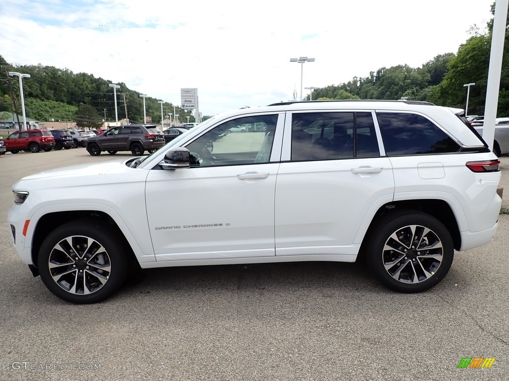 Bright White 2023 Jeep Grand Cherokee Overland 4x4 Exterior Photo #144722416