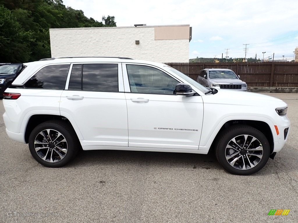 Bright White 2023 Jeep Grand Cherokee Overland 4x4 Exterior Photo #144722527