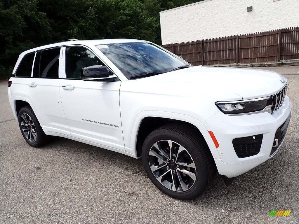 Bright White 2023 Jeep Grand Cherokee Overland 4x4 Exterior Photo #144722548