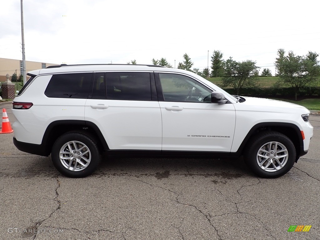 Bright White 2022 Jeep Grand Cherokee L Laredo 4x4 Exterior Photo #144722578