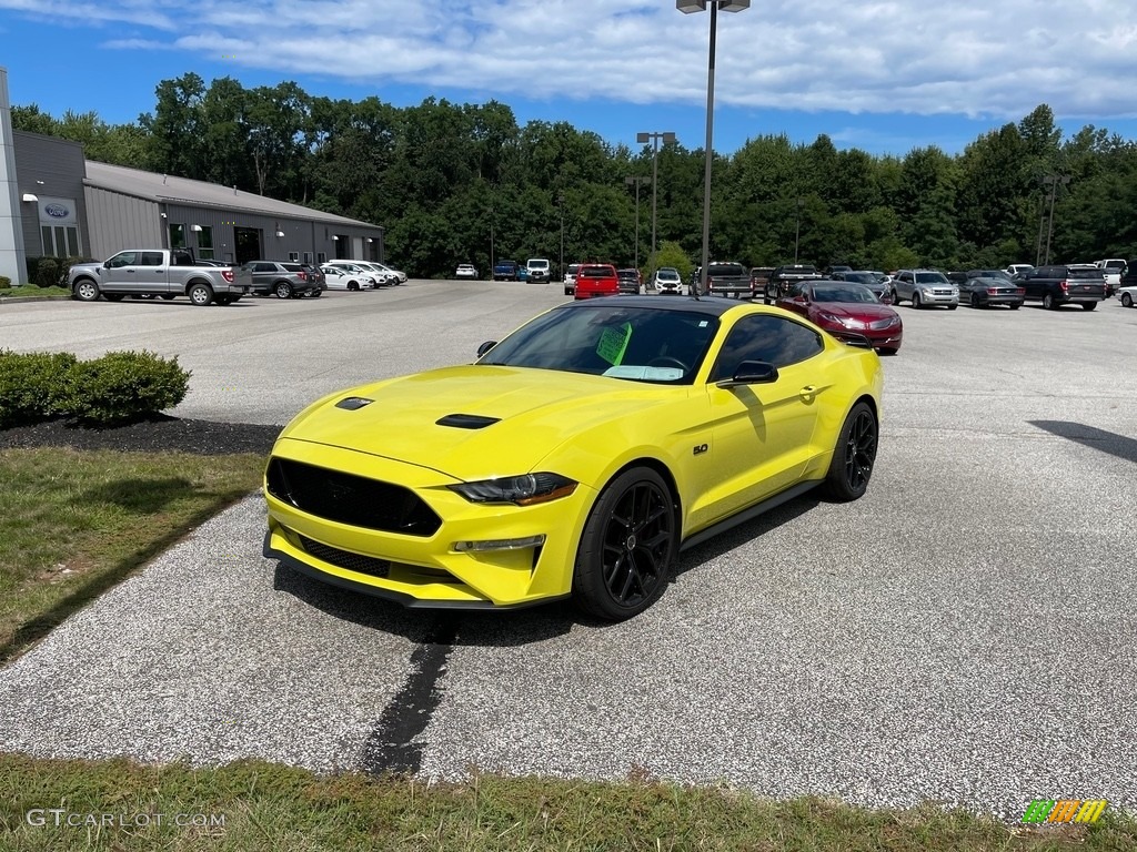 Grabber Yellow Ford Mustang