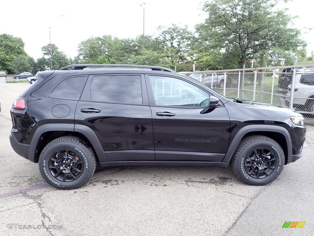 Diamond Black Crystal Pearl 2022 Jeep Cherokee X 4x4 Exterior Photo #144722962