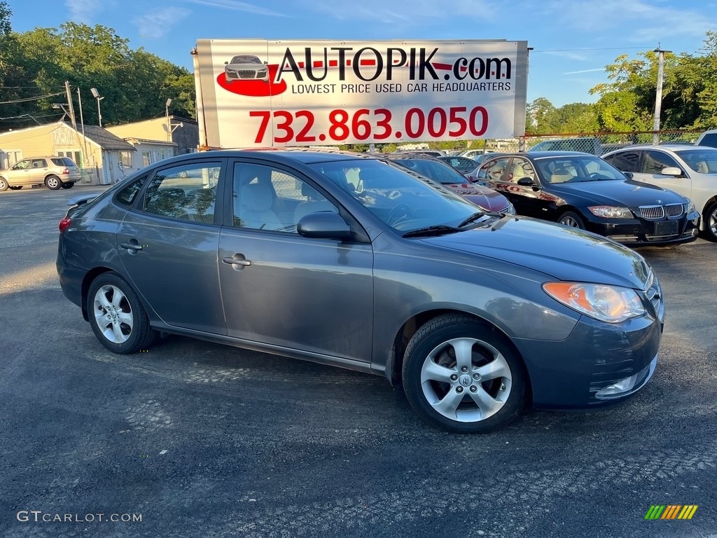 2009 Elantra SE Sedan - Carbon Gray / Black photo #1