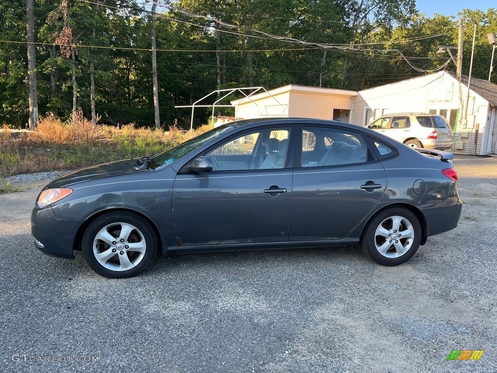 2009 Elantra SE Sedan - Carbon Gray / Black photo #4