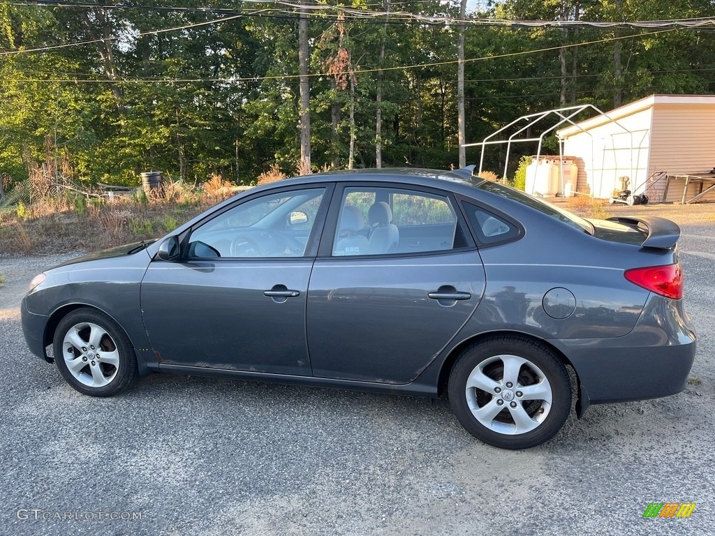 2009 Elantra SE Sedan - Carbon Gray / Black photo #5
