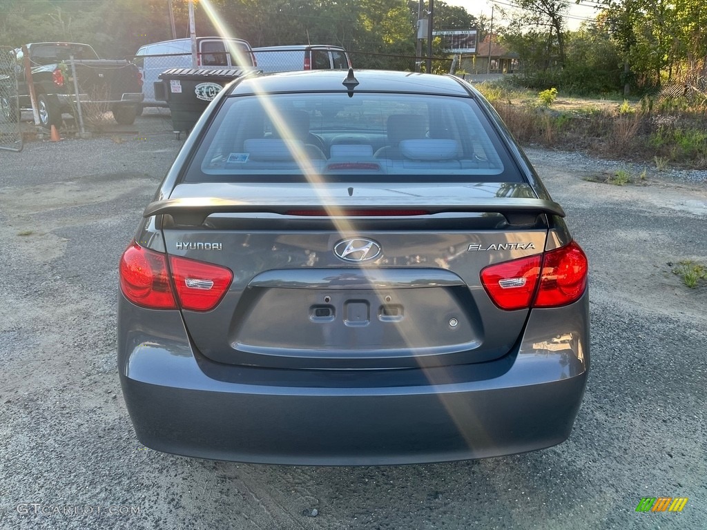 2009 Elantra SE Sedan - Carbon Gray / Black photo #7