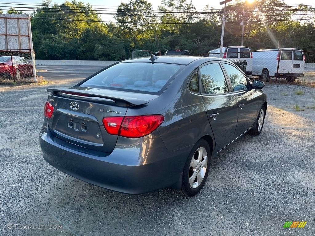 2009 Elantra SE Sedan - Carbon Gray / Black photo #8