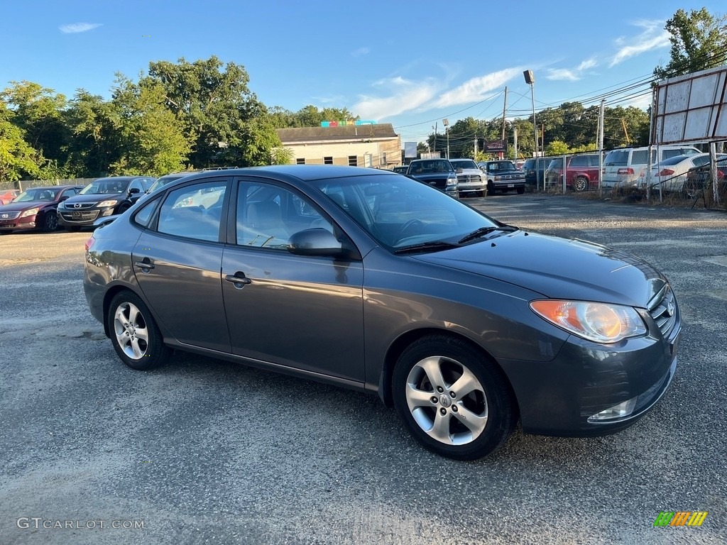 2009 Elantra SE Sedan - Carbon Gray / Black photo #12