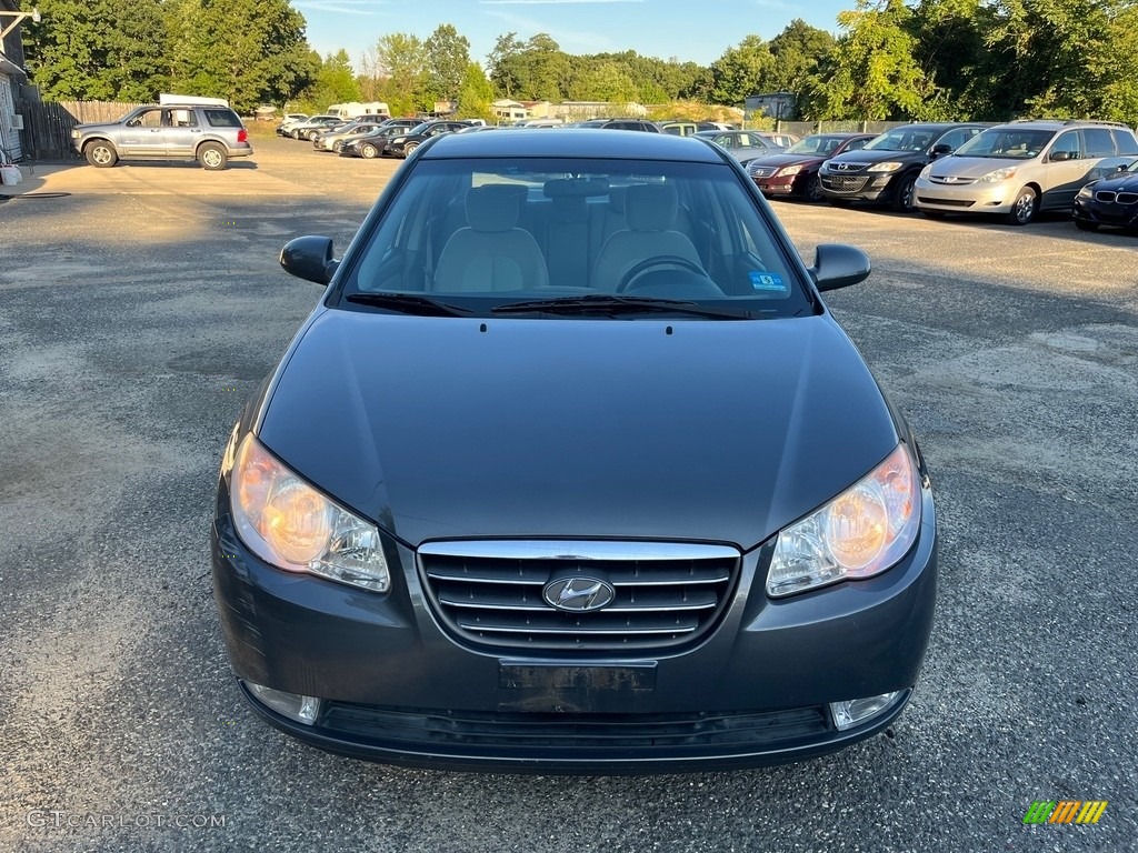 2009 Elantra SE Sedan - Carbon Gray / Black photo #14