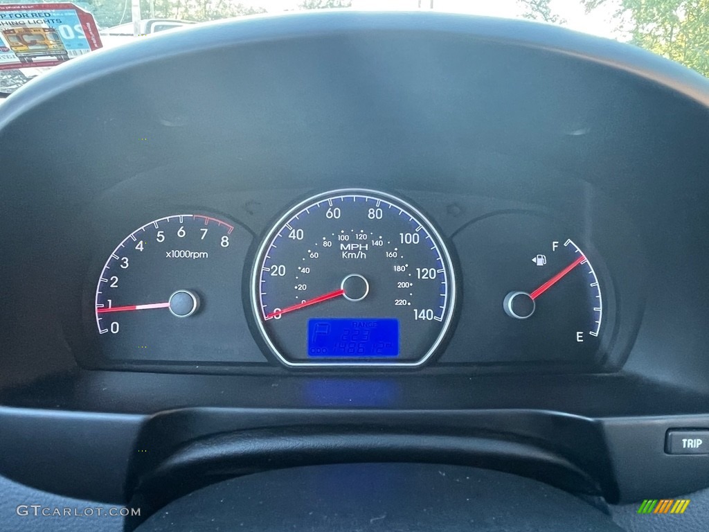 2009 Elantra SE Sedan - Carbon Gray / Black photo #20