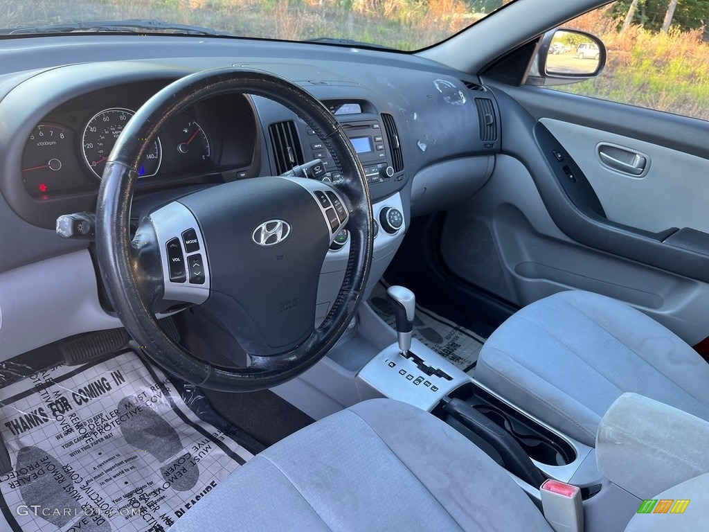 2009 Elantra SE Sedan - Carbon Gray / Black photo #21