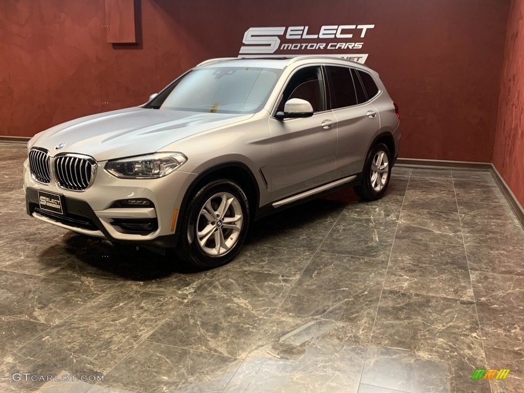 2020 X3 xDrive30i - Glacier Silver Metallic / Black photo #4