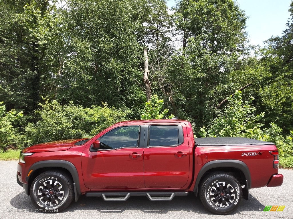 Cardinal Red Tricoat 2022 Nissan Frontier Pro-X Crew Cab Exterior Photo #144724552