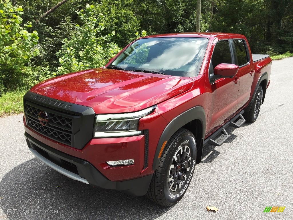 Cardinal Red Tricoat 2022 Nissan Frontier Pro-X Crew Cab Exterior Photo #144724597