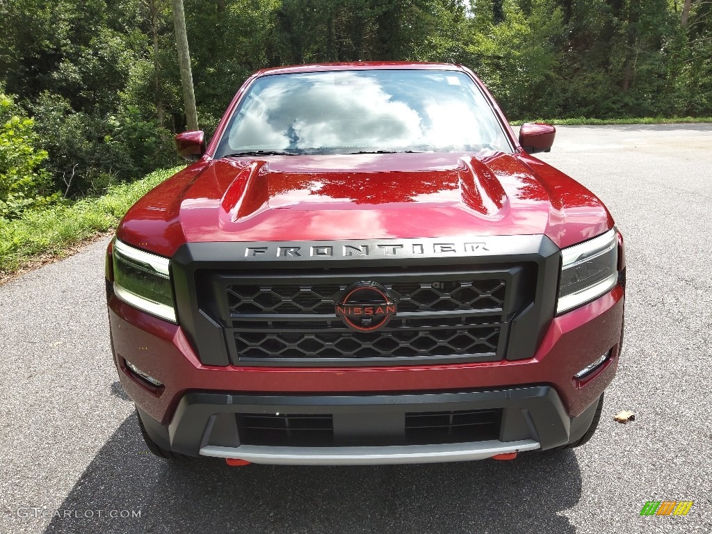 Cardinal Red Tricoat 2022 Nissan Frontier Pro-X Crew Cab Exterior Photo #144724618