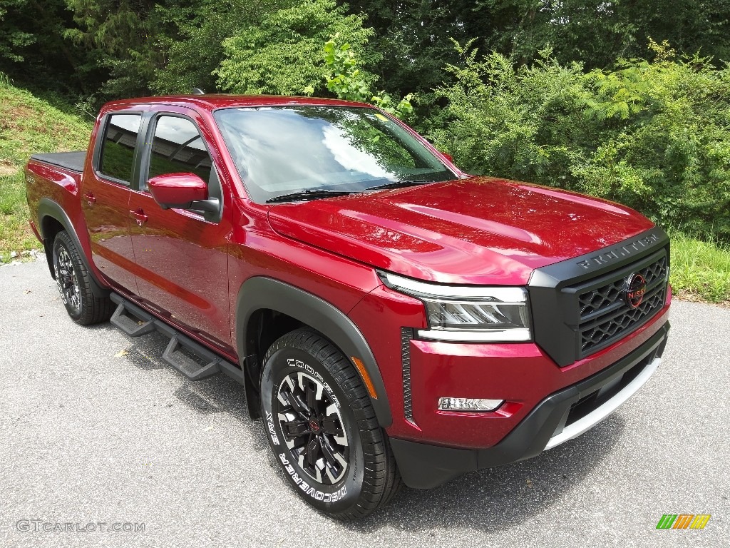 Cardinal Red Tricoat 2022 Nissan Frontier Pro-X Crew Cab Exterior Photo #144724639