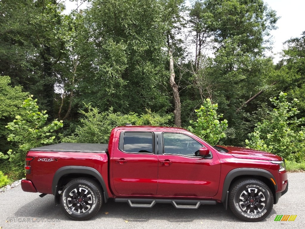 Cardinal Red Tricoat 2022 Nissan Frontier Pro-X Crew Cab Exterior Photo #144724666