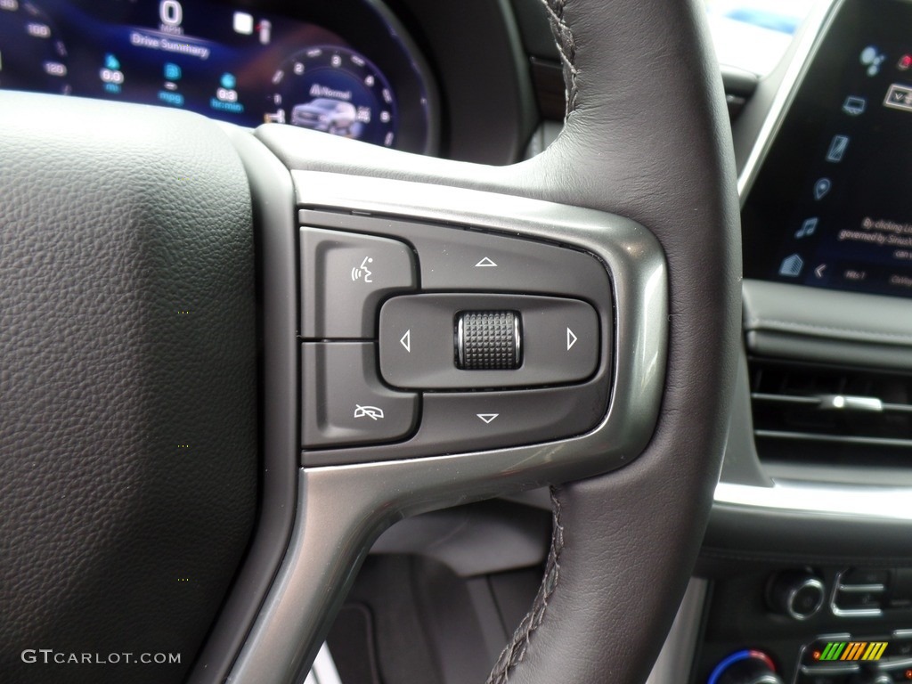 2023 Chevrolet Suburban Z71 4WD Jet Black Steering Wheel Photo #144724759