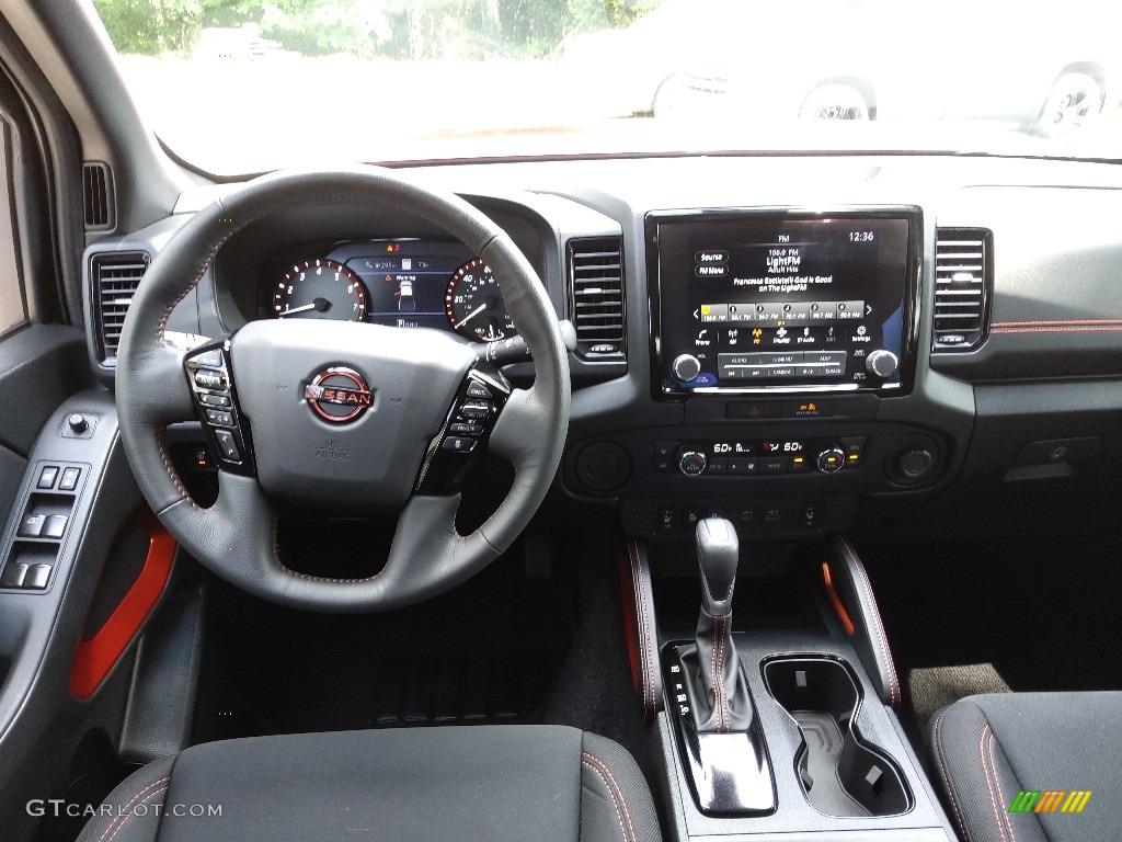 2022 Nissan Frontier Pro-X Crew Cab Charcoal Dashboard Photo #144724942