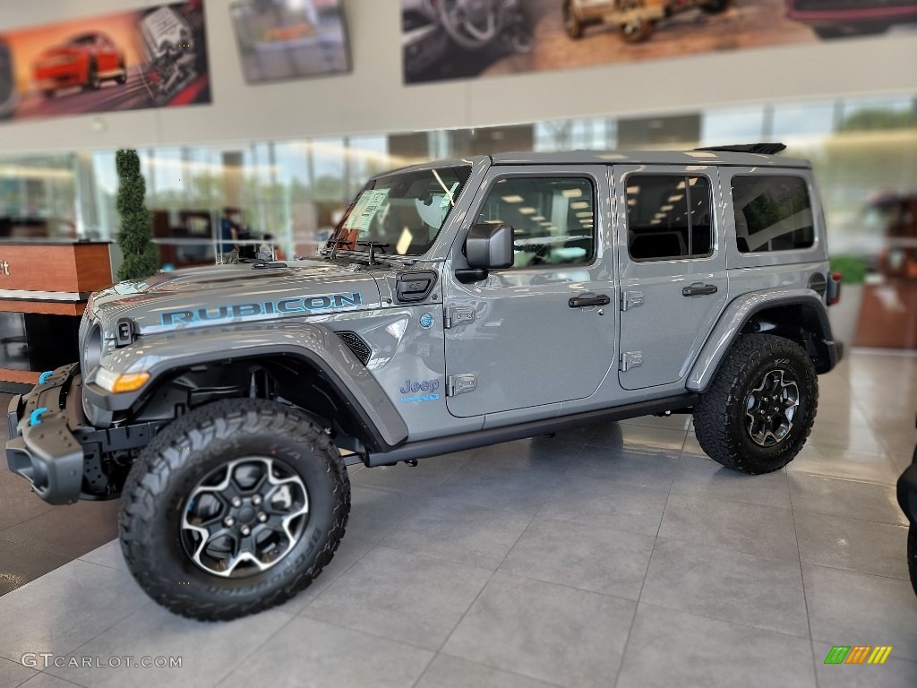 Sting-Gray 2022 Jeep Wrangler Unlimited Rubicon 4XE Hybrid Exterior Photo #144725453