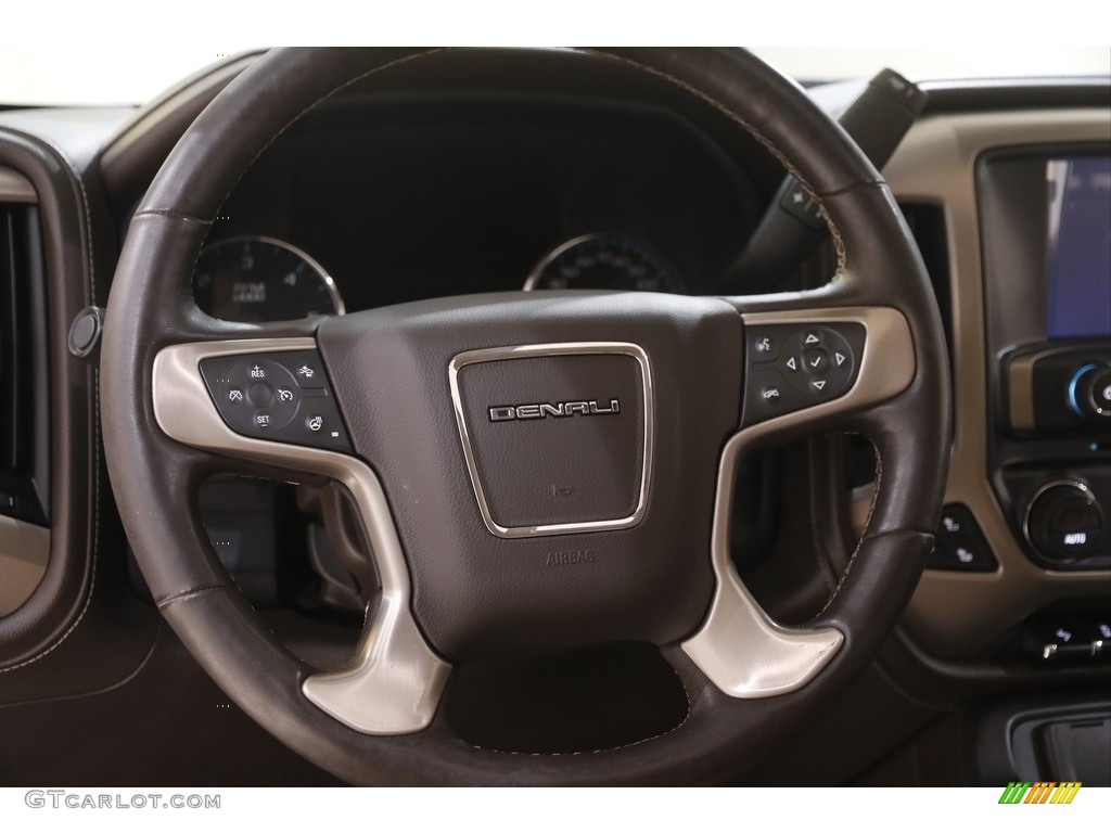 2017 Sierra 1500 Denali Crew Cab 4WD - White Frost Tricoat / Cocoa/­Dark Sand photo #9