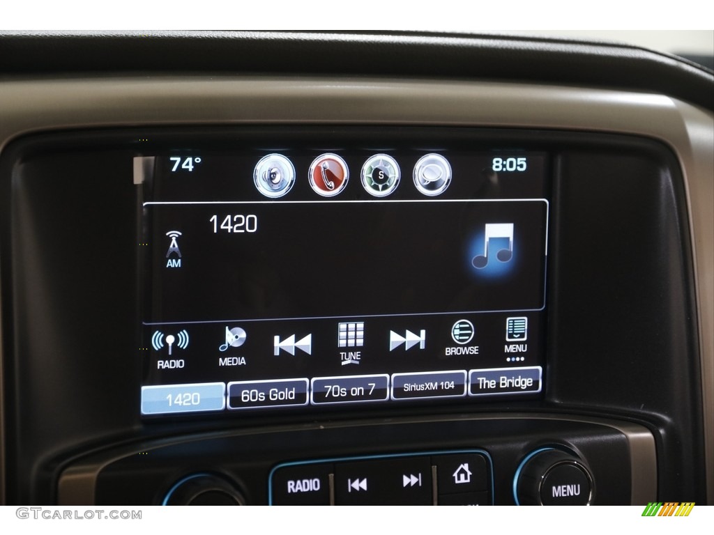 2017 Sierra 1500 Denali Crew Cab 4WD - White Frost Tricoat / Cocoa/­Dark Sand photo #12