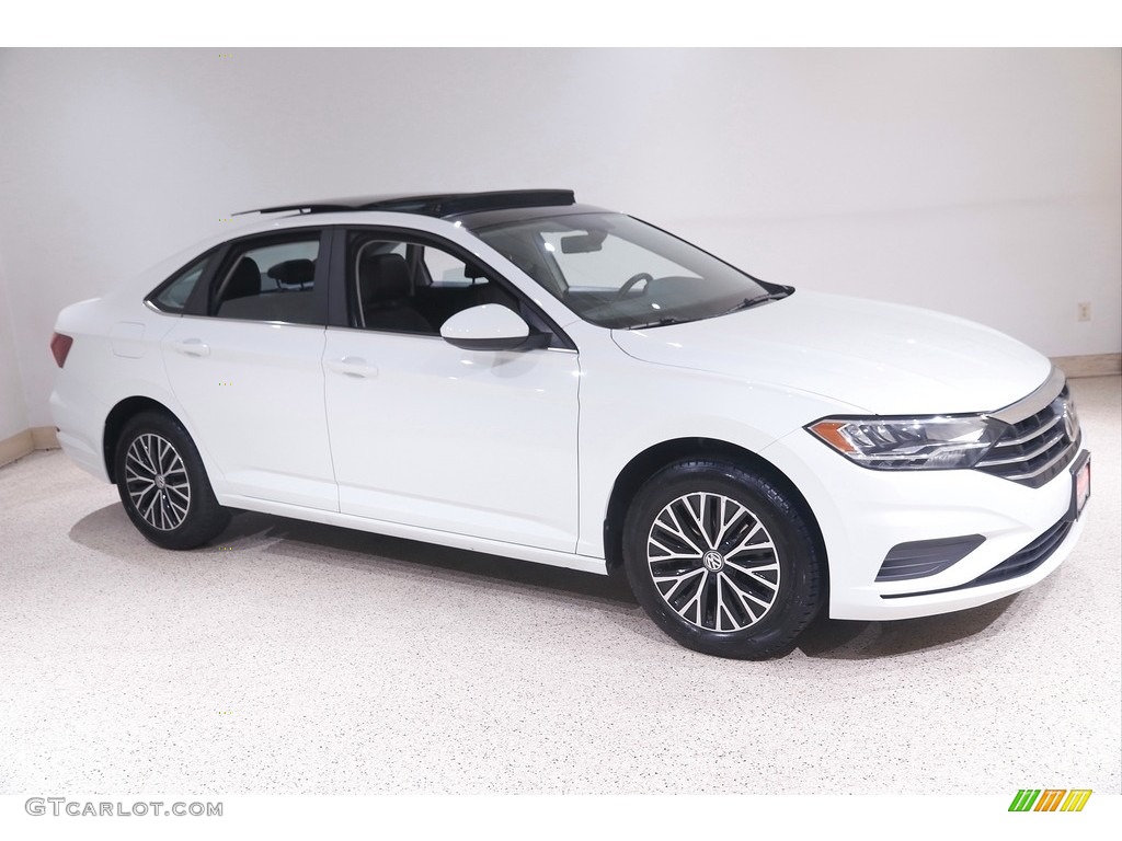 2019 Jetta SE - Pure White / Titan Black photo #1