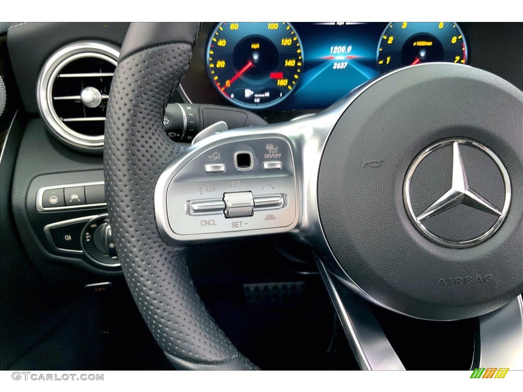 2022 Mercedes-Benz C 300 Cabriolet Macchiato Beige Steering Wheel Photo #144728014