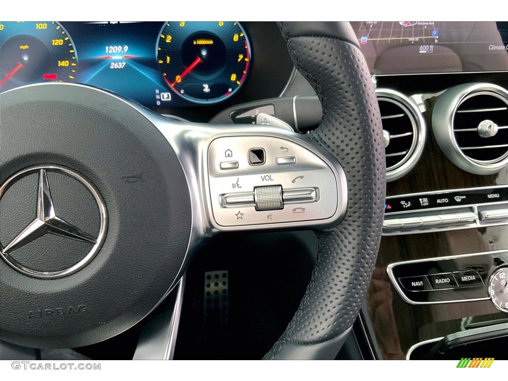 2022 Mercedes-Benz C 300 Cabriolet Macchiato Beige Steering Wheel Photo #144728023