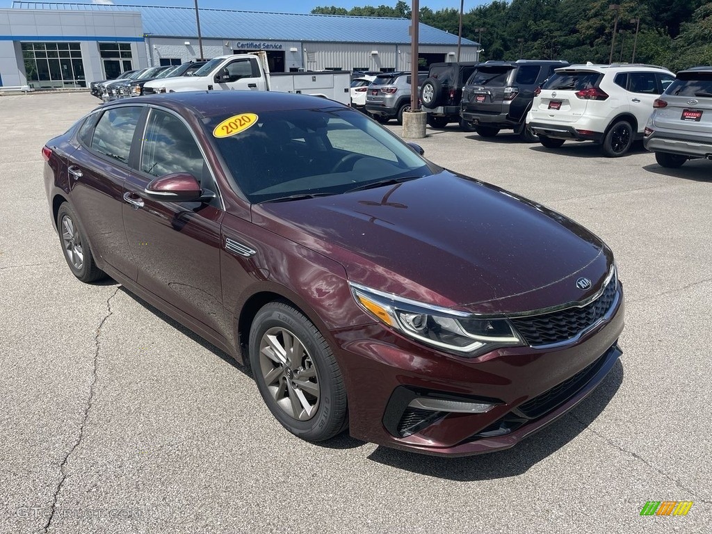2020 Optima LX - Sangria / Black photo #4