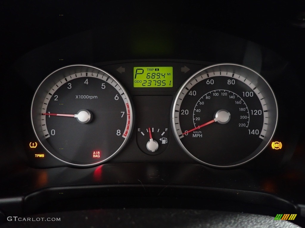 2009 Accent GLS 4 Door - Platinum Silver / Gray photo #18