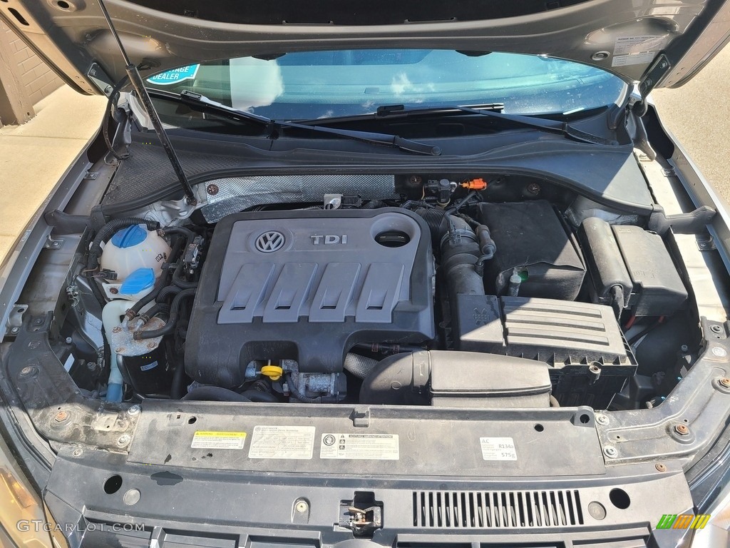 2014 Passat TDI SE - Tungsten Silver Metallic / Titan Black photo #46