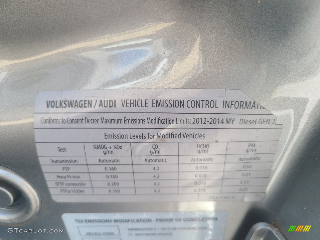 2014 Passat TDI SE - Tungsten Silver Metallic / Titan Black photo #48