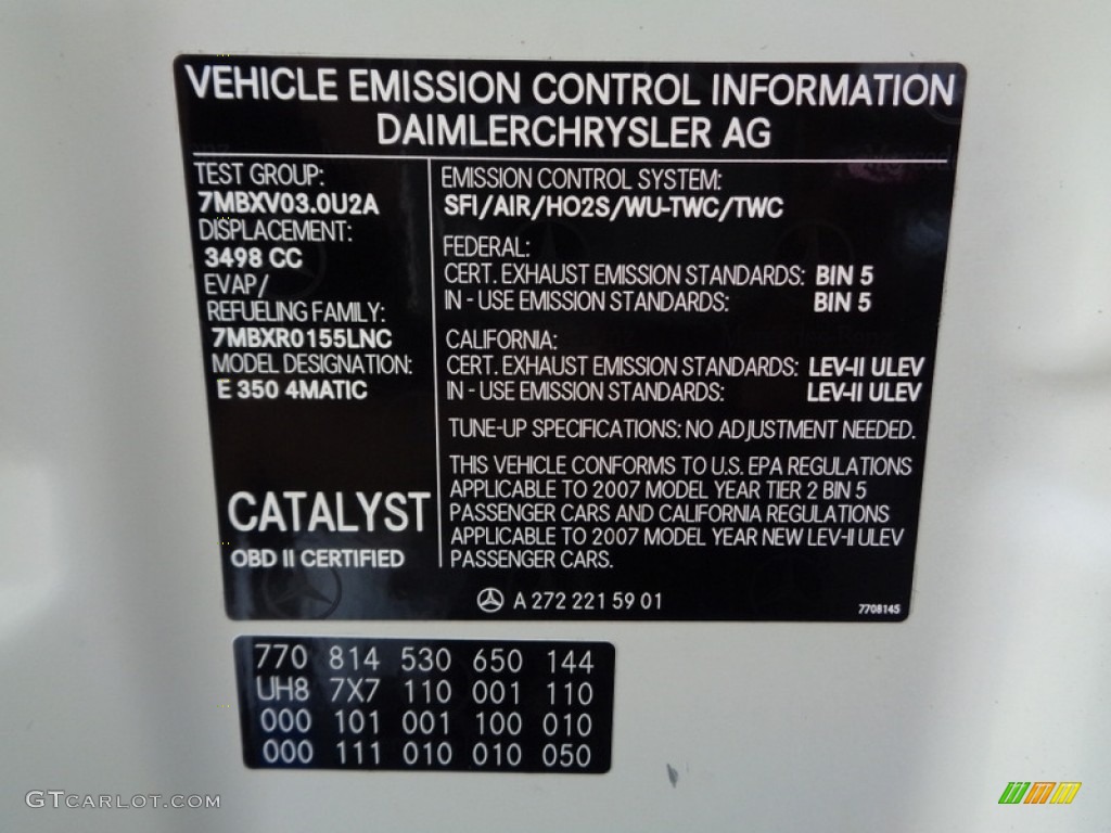 2007 E 350 4Matic Wagon - Arctic White / Cashmere photo #83
