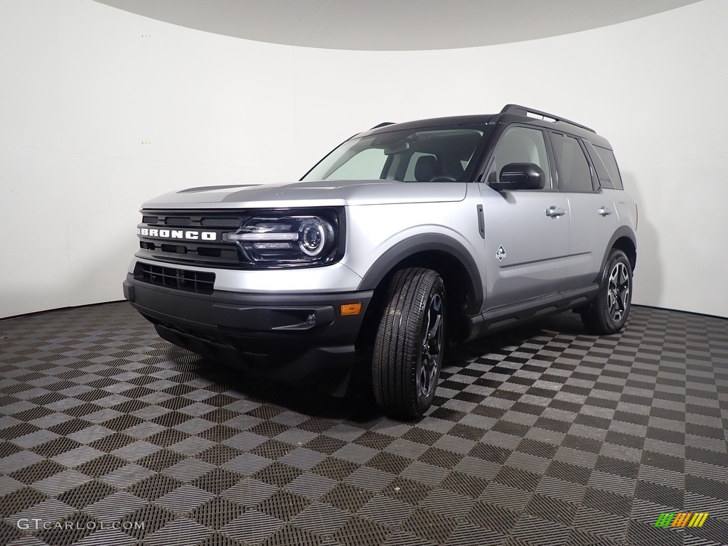 2021 Bronco Sport Outer Banks 4x4 - Iconic Silver Metallic / Navy Pier photo #7
