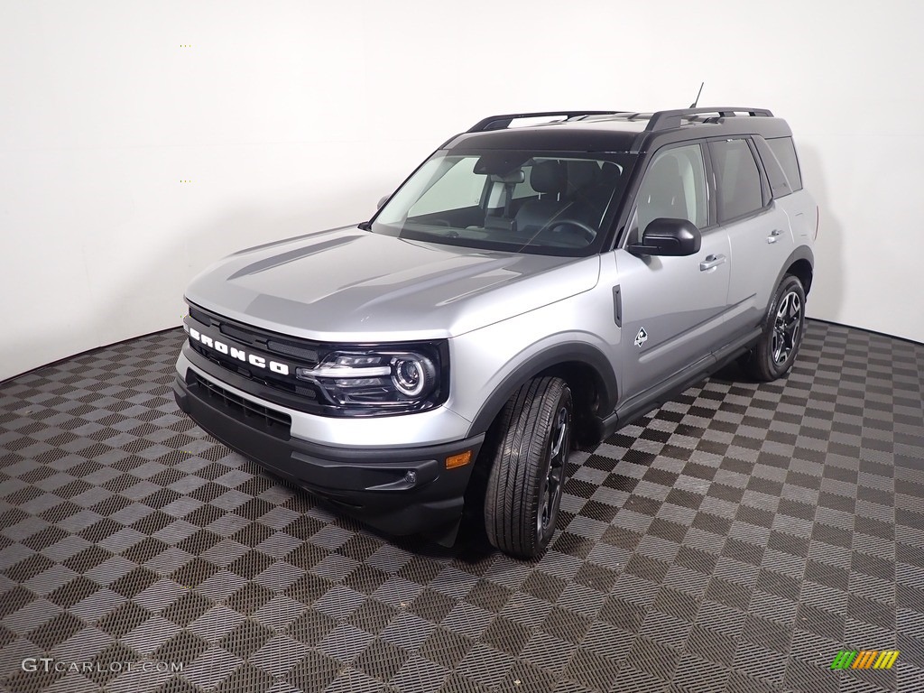 2021 Bronco Sport Outer Banks 4x4 - Iconic Silver Metallic / Navy Pier photo #8