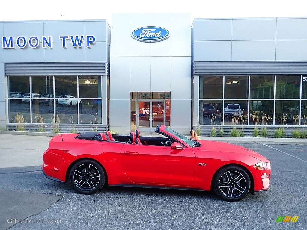 2020 Mustang GT Premium Convertible - Race Red / Showstopper Red photo #1