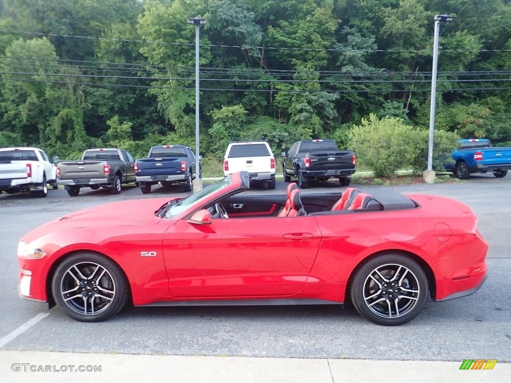 2020 Mustang GT Premium Convertible - Race Red / Showstopper Red photo #5