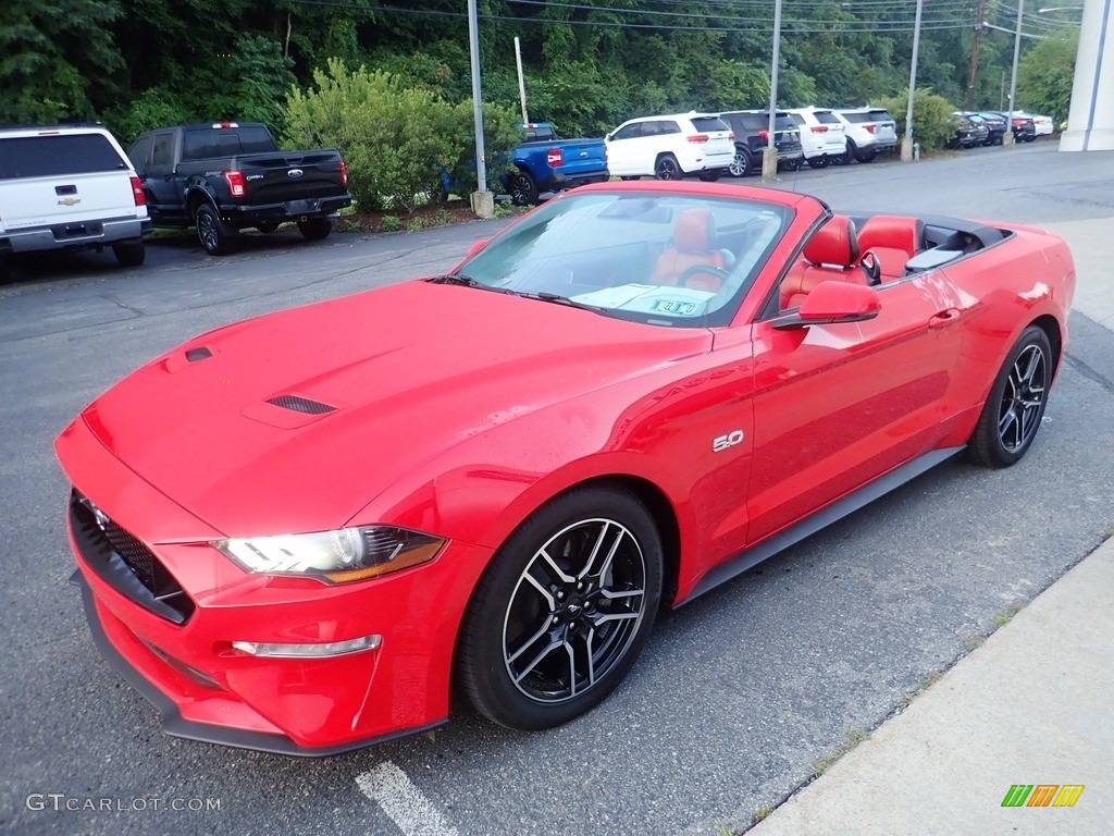 Race Red 2020 Ford Mustang GT Premium Convertible Exterior Photo #144732928