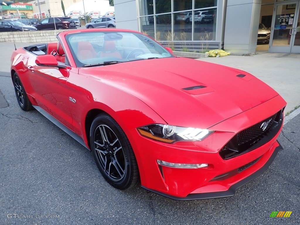 Race Red 2020 Ford Mustang GT Premium Convertible Exterior Photo #144732966