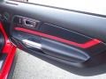 Showstopper Red 2020 Ford Mustang GT Premium Convertible Door Panel