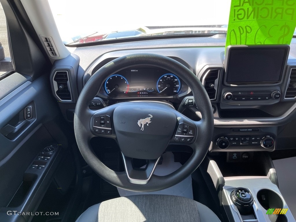 2021 Ford Bronco Sport Big Bend 4x4 Medium Dark Slate Steering Wheel Photo #144733282