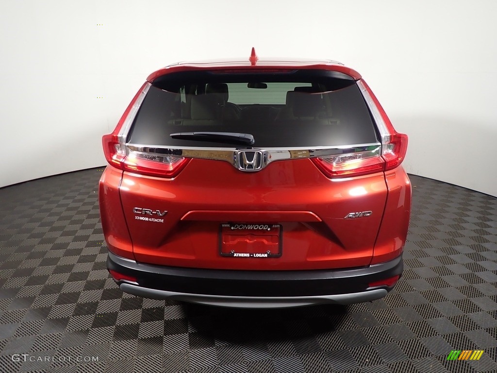 2019 CR-V EX AWD - Molten Lava Pearl / Gray photo #12