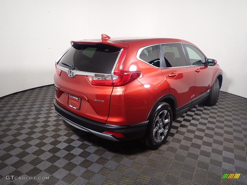 2019 CR-V EX AWD - Molten Lava Pearl / Gray photo #16