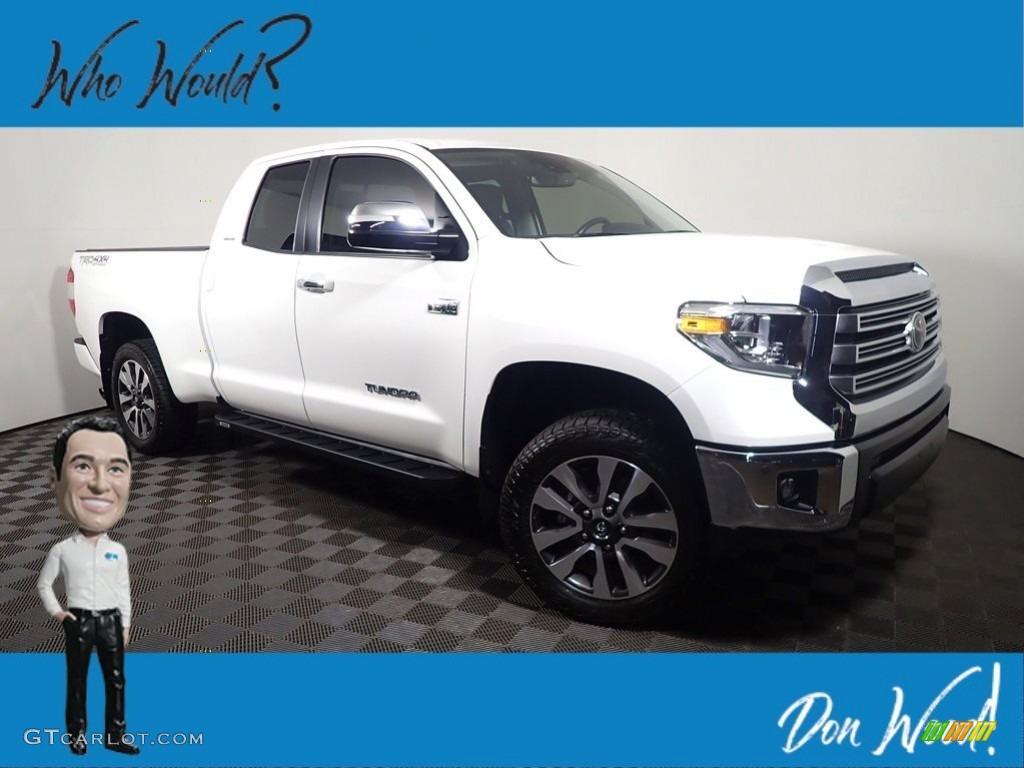 2020 Tundra Limited Double Cab 4x4 - Super White / Graphite photo #1