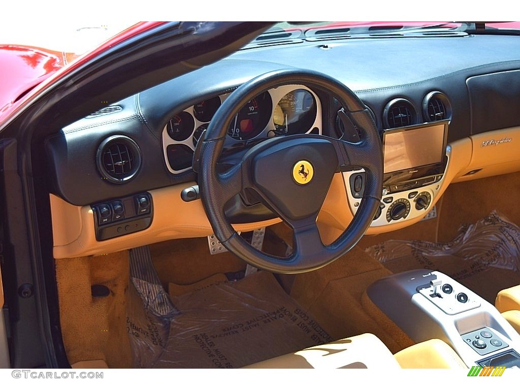 2004 Ferrari 360 Spider F1 Beige Dashboard Photo #144736619