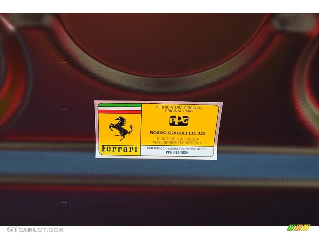 2004 360 Color Code 322 for Corsa Red Photo #144736964