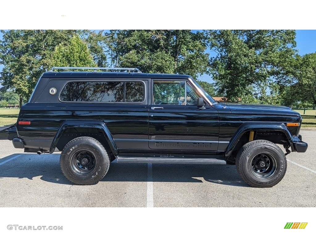 Classic Black 1979 Jeep Cherokee Chief 4x4 Exterior Photo #144738098